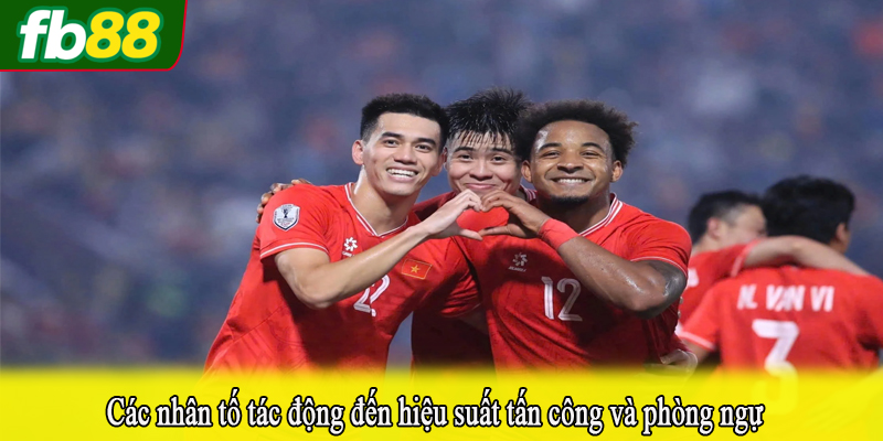 Các nhân tố tác động đến hiệu suất tấn công và phòng ngự